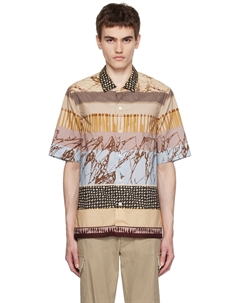 Рубашка в разноцветную полоску в сборную полоску Paul smith