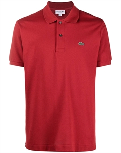 Рубашка поло с вышитым логотипом, красный Lacoste