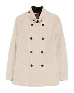 Двубортное пальто с воротником, нейтральный Montecore