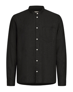 Рубашка на пуговицах классического кроя SDALLAN CHINA SH, Black Solid