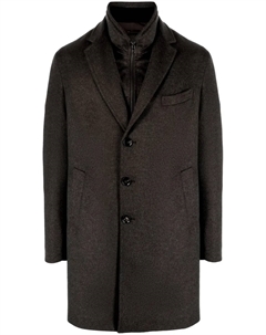 Многослойное однобортное пальто, коричневый Barba