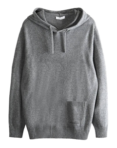 Худи из тонкой вязки, серый Givenchy