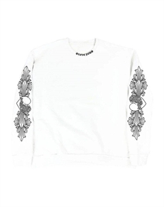 Толстовка  Love You Floral Crewneck Sweatshirt, White Chrome hearts
