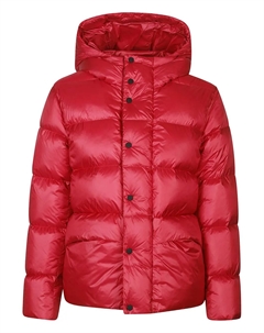 Стеганая пуховая куртка с капюшоном, красный Add