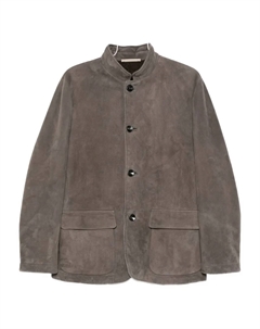 Куртка из овчины на пуговицах, коричневый Agnona