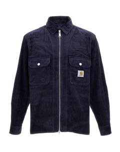 Рубашка Reynold на молнии с клапанами на карманах, синий Carhartt wip