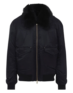 Куртка с воротником из искусственного меха, черный Moose knuckles