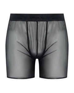 Боксеры из сетчатого материала с логотипом, черный Dsquared2