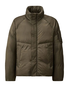 Пуховик с деталями в виде линзы, серый C.p. company