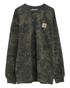 Свитшот с нашивкой-логотипом, зеленый Carhartt wip