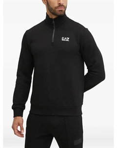 Свитшот на молнии, черный Ea7 emporio armani