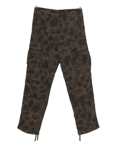 Грузовые брюки из утиного хлопка, зеленый Carhartt wip