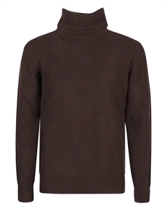 Рифленый свитер с воротником-гольф, коричневый Ballantyne