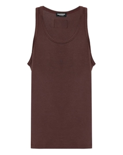 Жилет с нашивкой-логотипом, коричневый Dsquared2