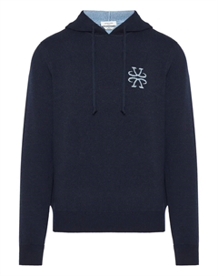 Худи с логотипом, синий Jacob cohen