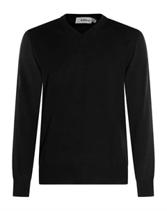 Свитер с V-образным вырезом, черный Altea