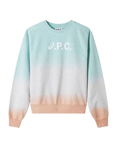 Свитшот с эффектом дип-дай в цвете «камень», синий A.p.c.