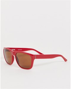Красные солнцезащитные очки в квадратной оправе Levi's®