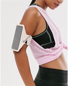 Розовый браслет на предплечье с чехлом для телефона Running Nike