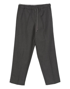 Шерстяные брюки на завязке в талии, серый Costumein