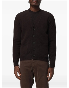 Кардиган с V-образным вырезом, коричневый Drumohr