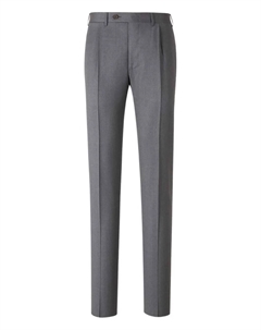 Шерстяные брюки с поясными шлевками, серый Canali