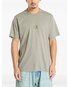 Футболка с короткими рукавами и принтом-логотипом, серый C.p. company