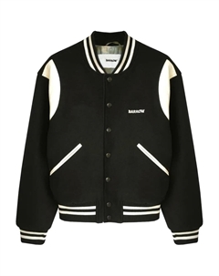 Бомбер с вышитым логотипом, черный Barrow