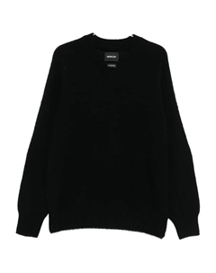 Шерстяной свитер с V-образным вырезом, черный Howlin'