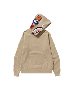 Худи Shark Pullover Hoodie, Beige Bape