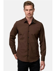 Рубашка приталенного кроя с длинными рукавами, цвет Natur Rusty neal