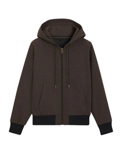 Куртка с капюшоном на молнии, коричневый Hugo