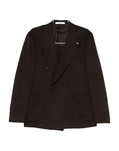 Двубортный пиджак, коричневый Tagliatore