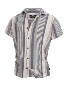 Рубашка на пуговицах классического кроя Cosby, Beige Indicode jeans