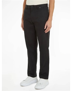 Брюки-чиносы "MODERN TWILL REGULAR STRAIGHT" с тисненым логотипом, цвет Ck Black Calvin klein