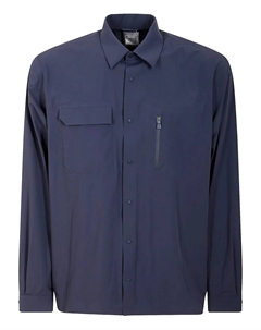 Рубашка с карманом на молнии, синий Herno