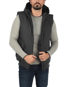 Короткий жилет из смеси " BHElano", цвет Phantom Grey Blend