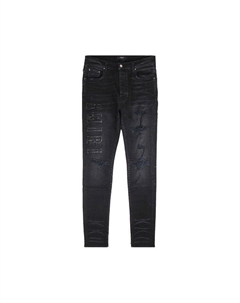 Джинсы Denim Logo Appliqué Jean, Aged Black Amiri