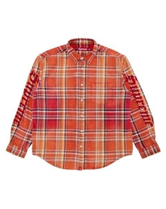 Рубашка Old English Plaid Flannel Shirt, Orange Supreme