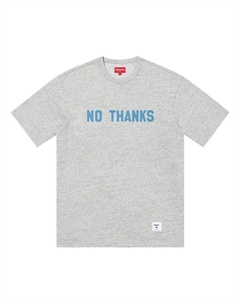 Топ No Thanks Short-Sleeve Top, Heather Grey Supreme