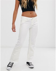 Белые расклешенные джинсы Pieces