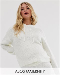 Худи с отделкой борг ASOS DESIGN Maternity Asos maternity