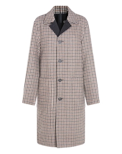 Пальто в гусиную лапку, коричневый Mackage