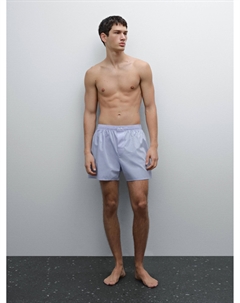 Простые поплиновые боксеры, Sky Blue Massimo dutti