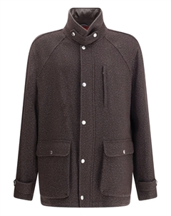 Пиджак с накладными карманами, коричневый Brunello cucinelli