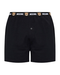 Боксеры с логотипом на поясе, черный Moschino