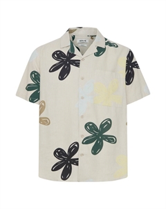 Рубашка на пуговицах классического кроя Imad, Light beige Solid