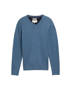 Свитер, mottled blue Tom tailor