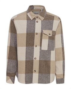 Демисезонная куртка Manheim, Beige/Dark beige Solid