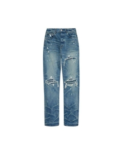 Джинсы Pleated Denim Straight MX1 Jean, Honeycomb Indigo Amiri